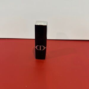 Dior Black Lipstick with Silver Accent small beige new